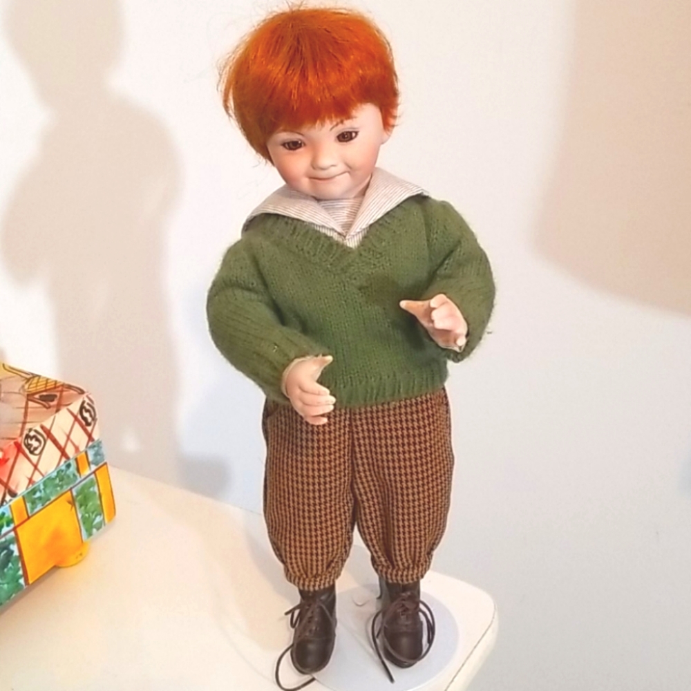 Vintage Dianna Effner Red Hair Doll Boy.